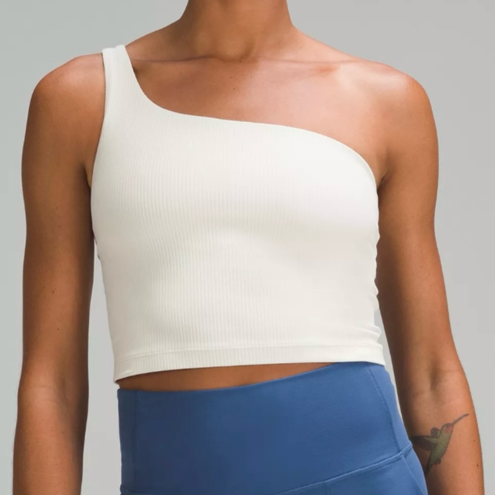 Lululemon White One-Shoulder Top